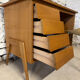 Child's desk 1950, vintage compass legs