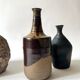 Céramique - Vase soliflore en grès émaillé, France vers 1970