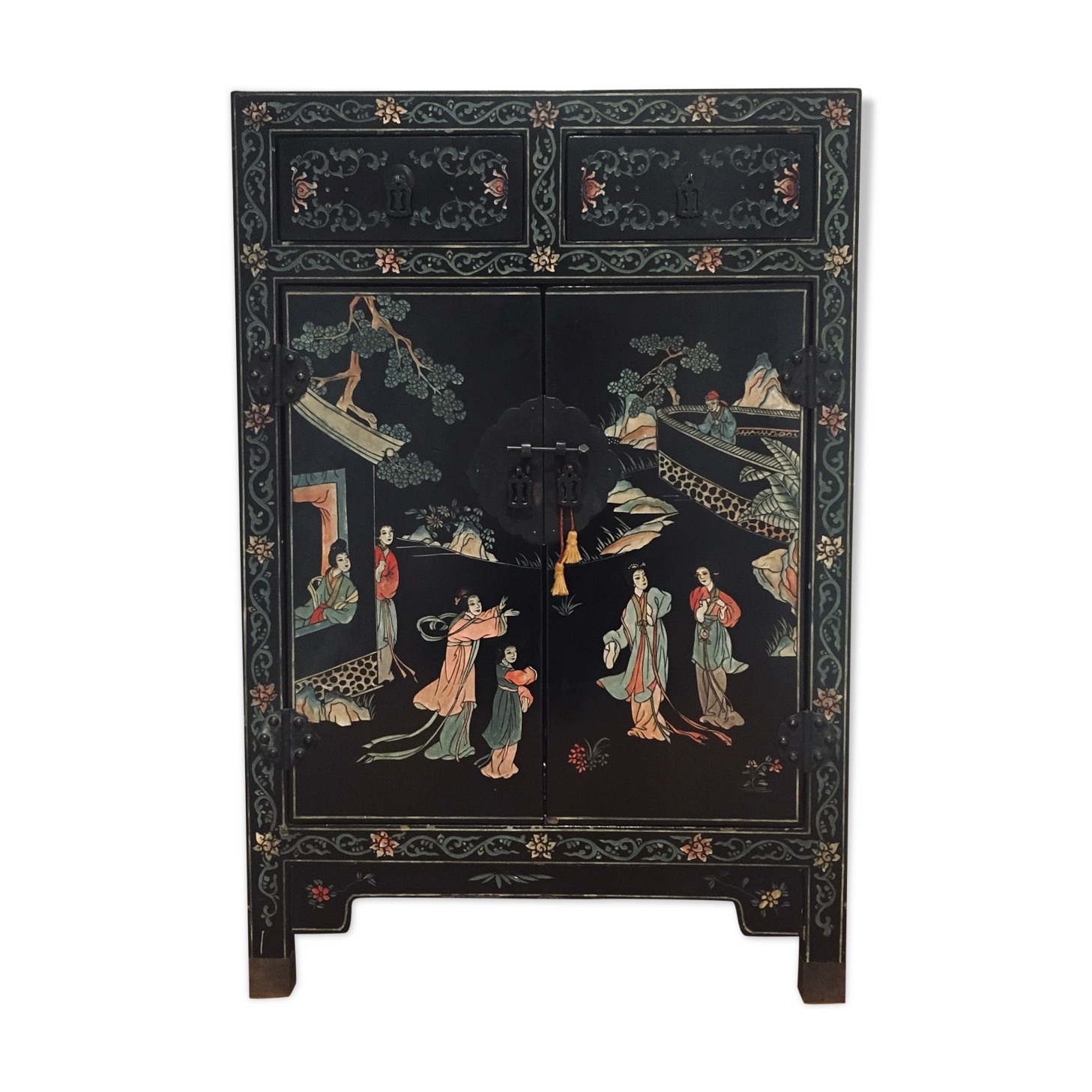 Cabinet in Coromandel's laque, China, circa 1900