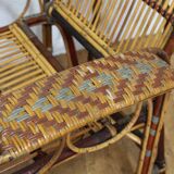 Rattan recliner chair, Bauhaus 1930