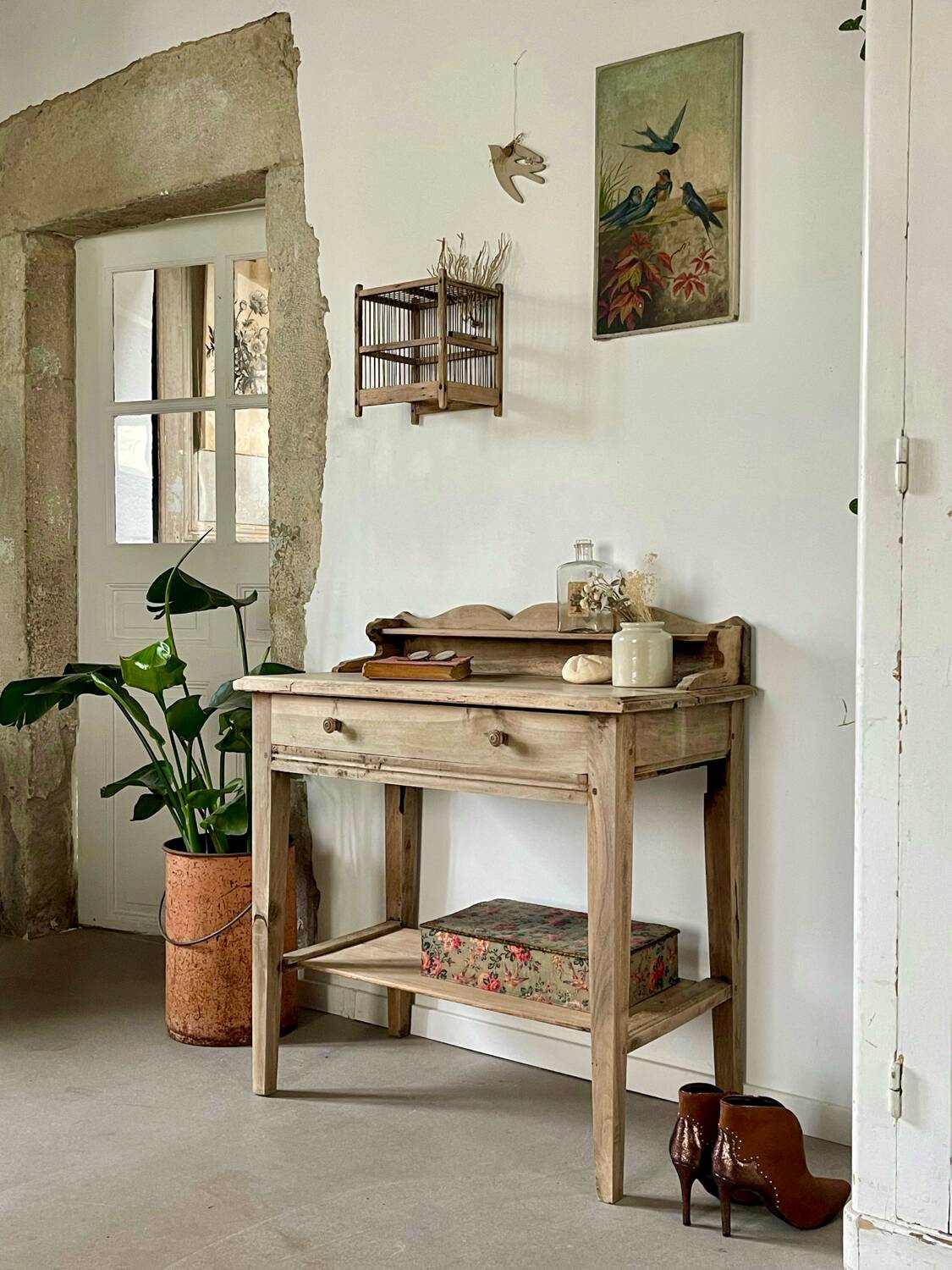 Walnut dressing table