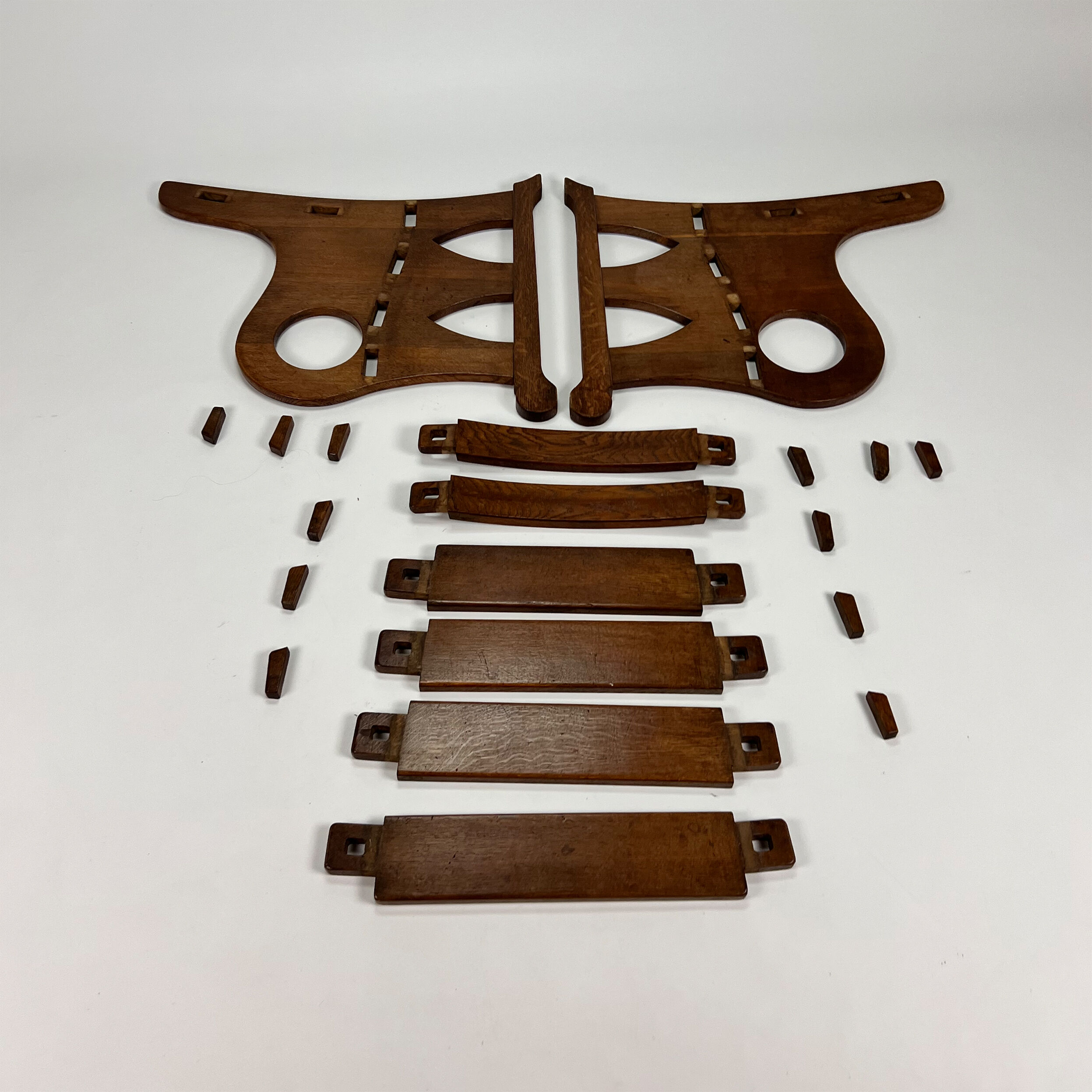 Mid Century Arts & Crafts Oak Lounge Chair, 1950s