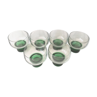 Set of 6 water or wine glasses