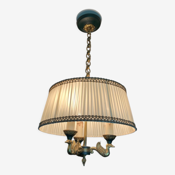 Vintage 3-pointed brass chandelier