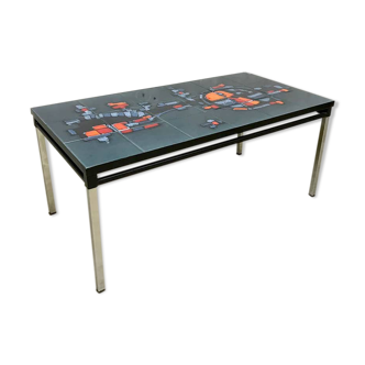 Vintage design tile table coffee table by Adri