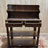 Console d’époque Napoléon III en noyer et placage