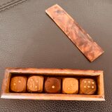 Boite à dés en loupe d'orme