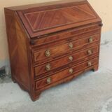 Commode toscane ancienne, époque Louis XVI, fin XVIIIe siècle, placage de n