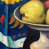 Oil on Canvas Still Life Gabriel Jutteau Vintage 1958