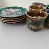 Gaston Gaubier ceramic cups and saucers