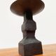Brutalist wrought iron candlestick from the mid-century.