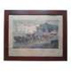 Lithographie "Le départ de la diligence"