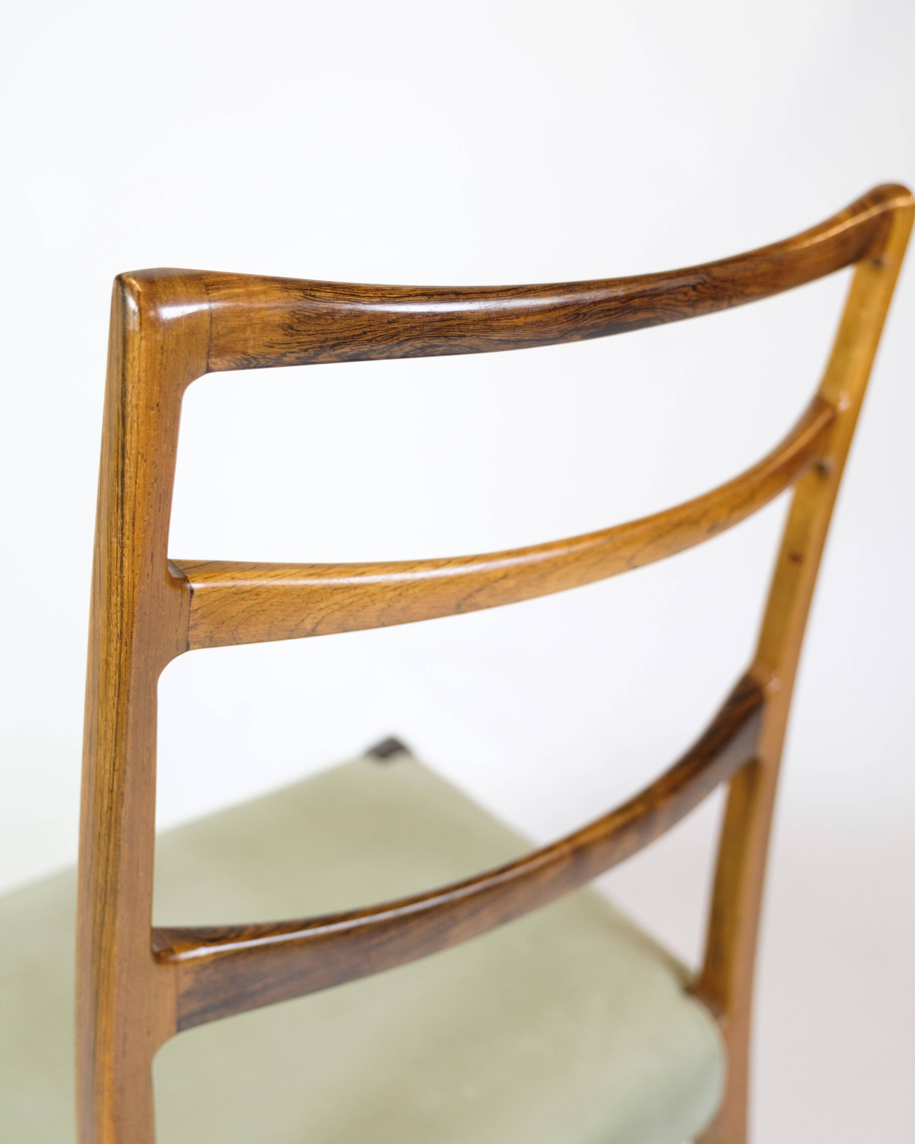 Set Of Six Dining Chairs Made In Rosewood By Sorø Furniture From 1960s