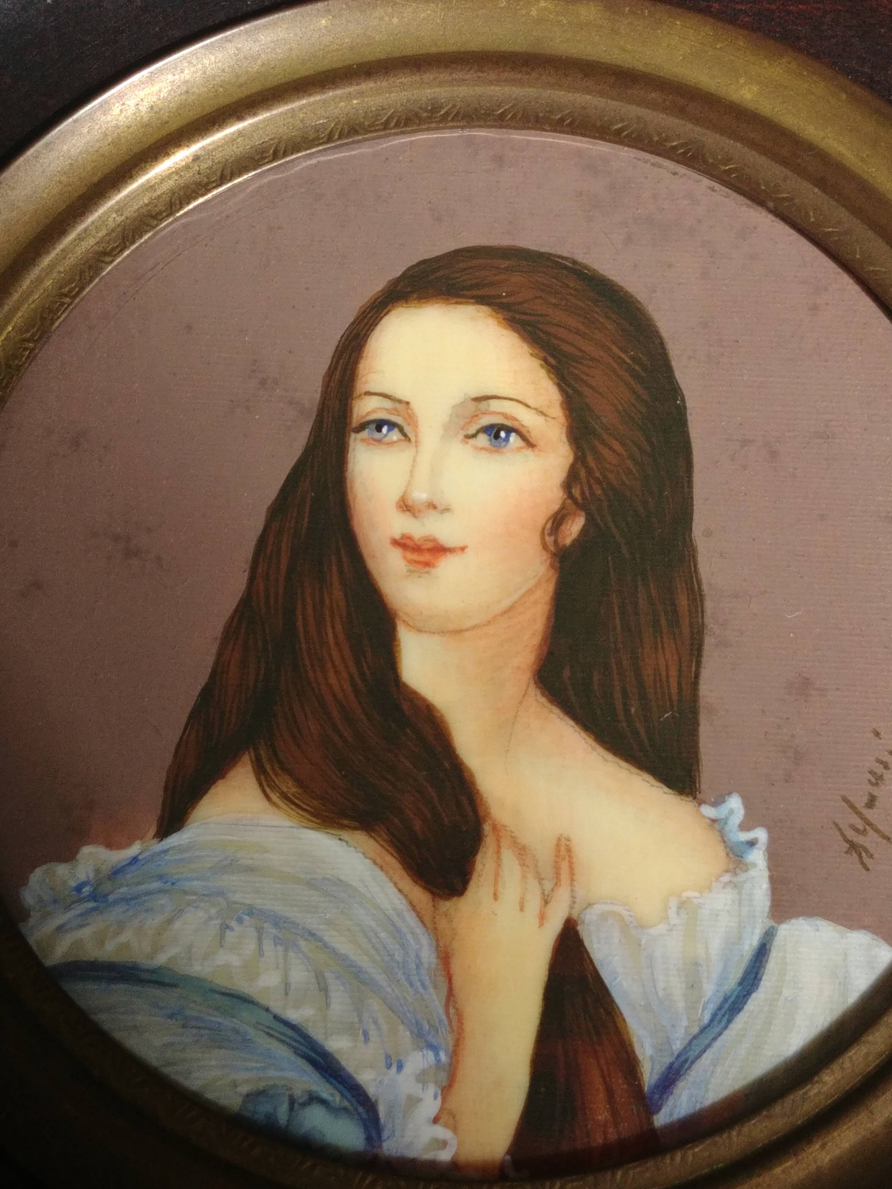Portrait miniature Mme Korsakov