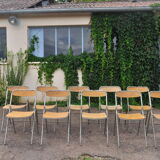 Set of folding chairs