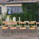Set of folding chairs