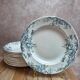 Set of 12 plates Terre de Fer Clairefontaine Cyclamens