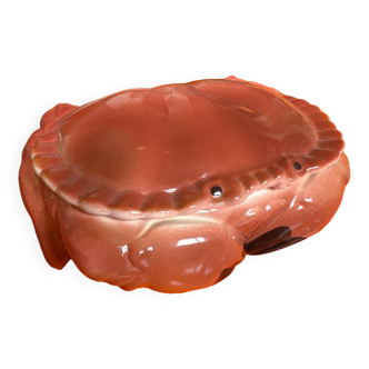Michel Caugant crab in zoomorphic earthenware
