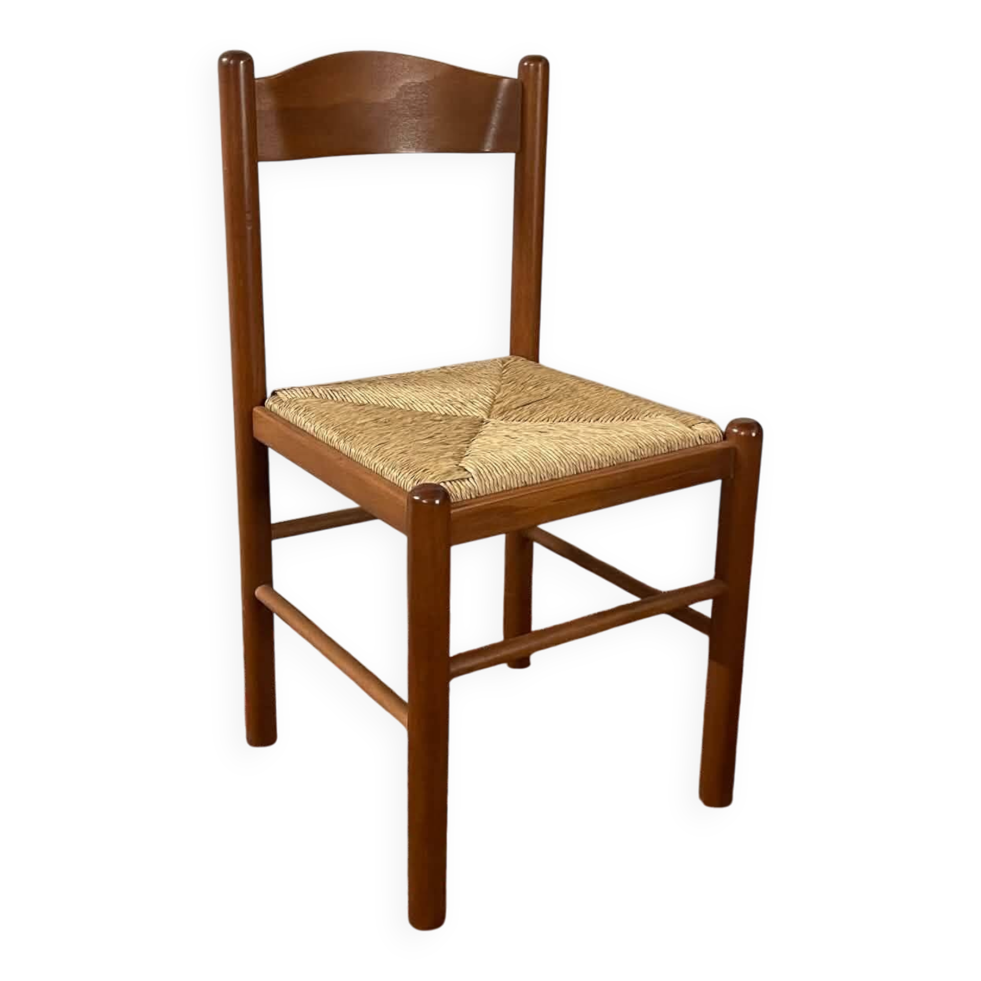 36 chaises vintage en hêtre et paille – Vente par lots – Grande série