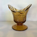 Art deco diamond tip fan vase