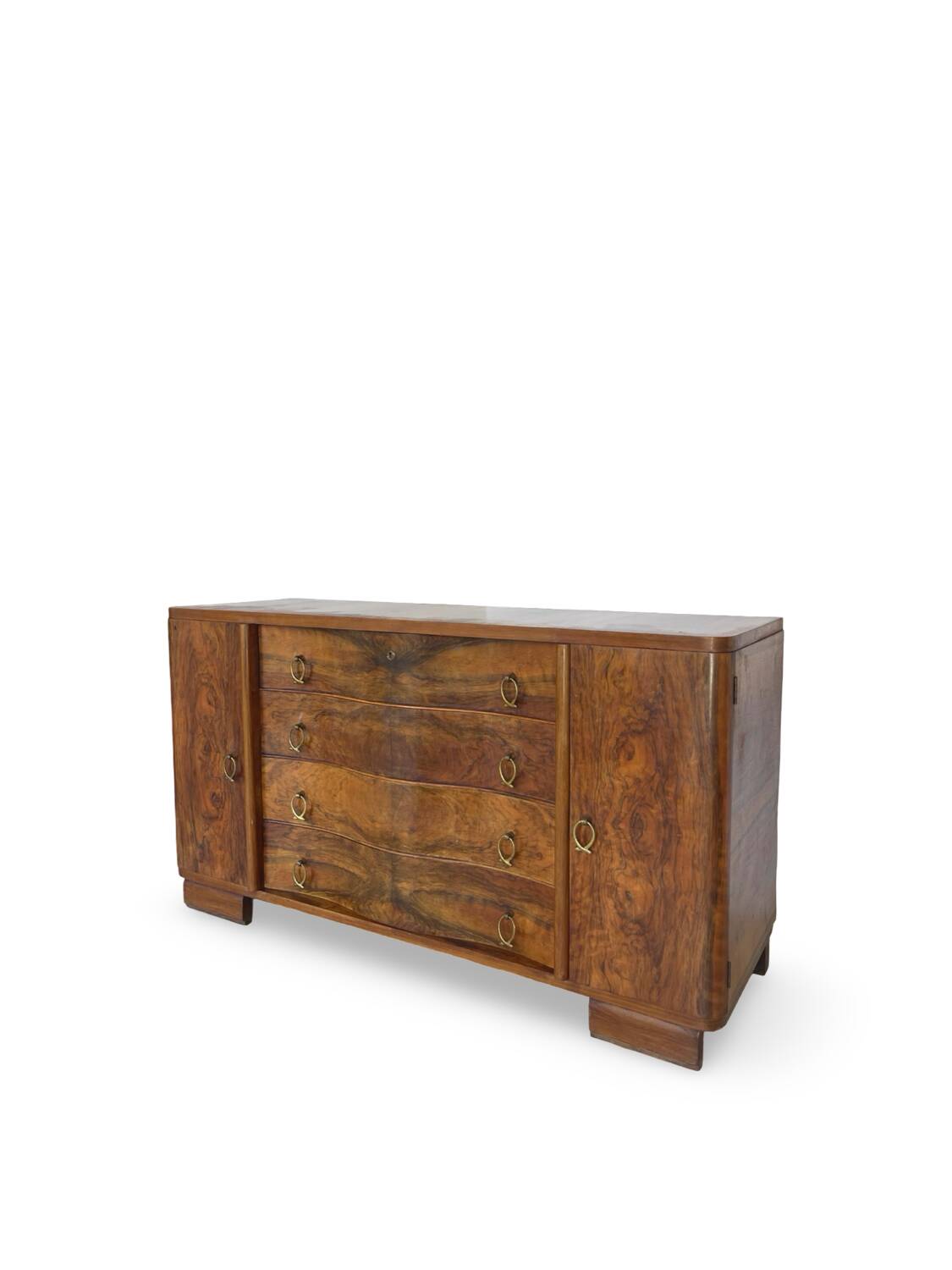 Italian Art deco walnut sideboard
