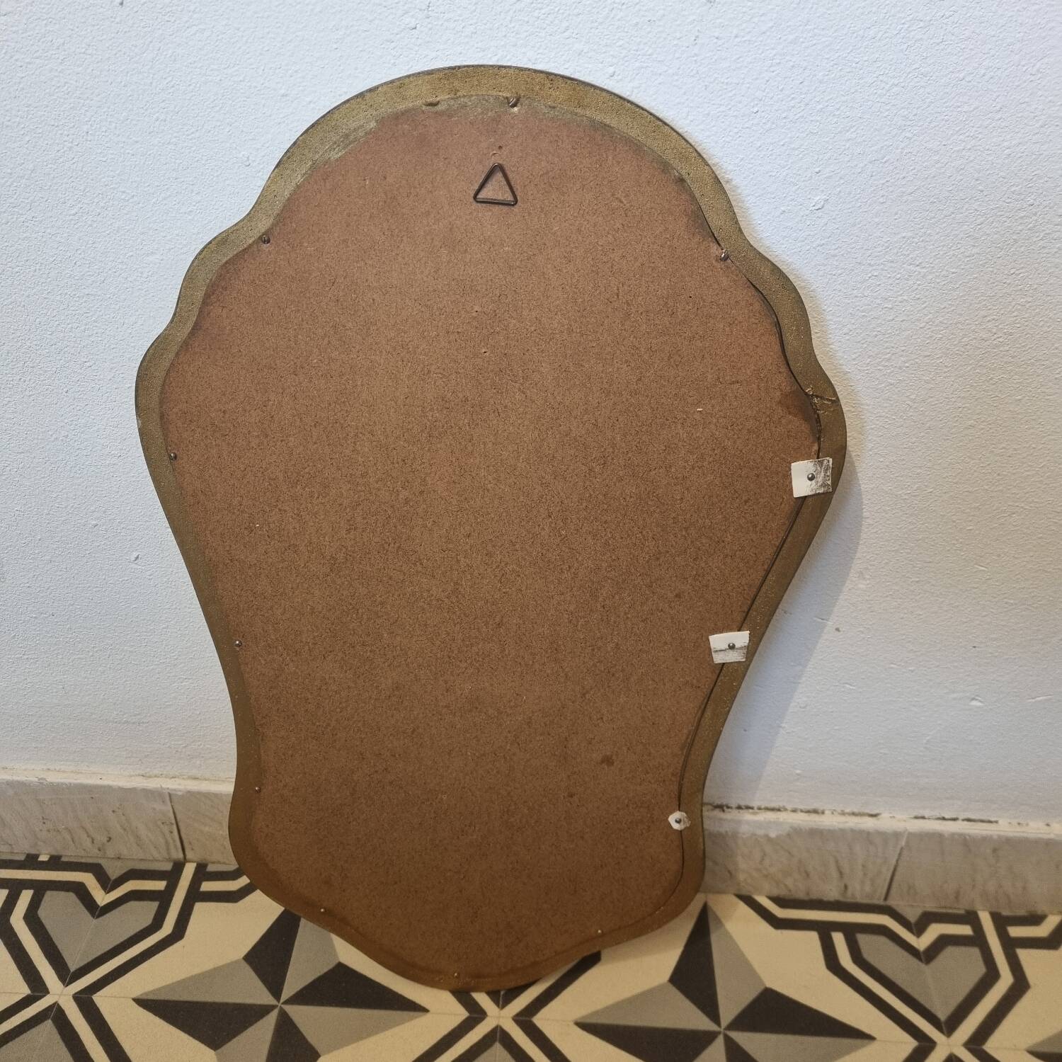 Batoque mirror in gilded wood 65 x 42 cm