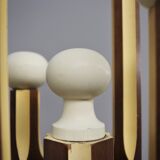 Wooden column coat rack  1965