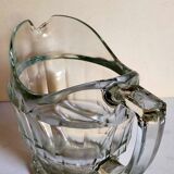 Art deco table pitcher in moulded glass 1940