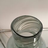 Vintage blown glass bottle vase