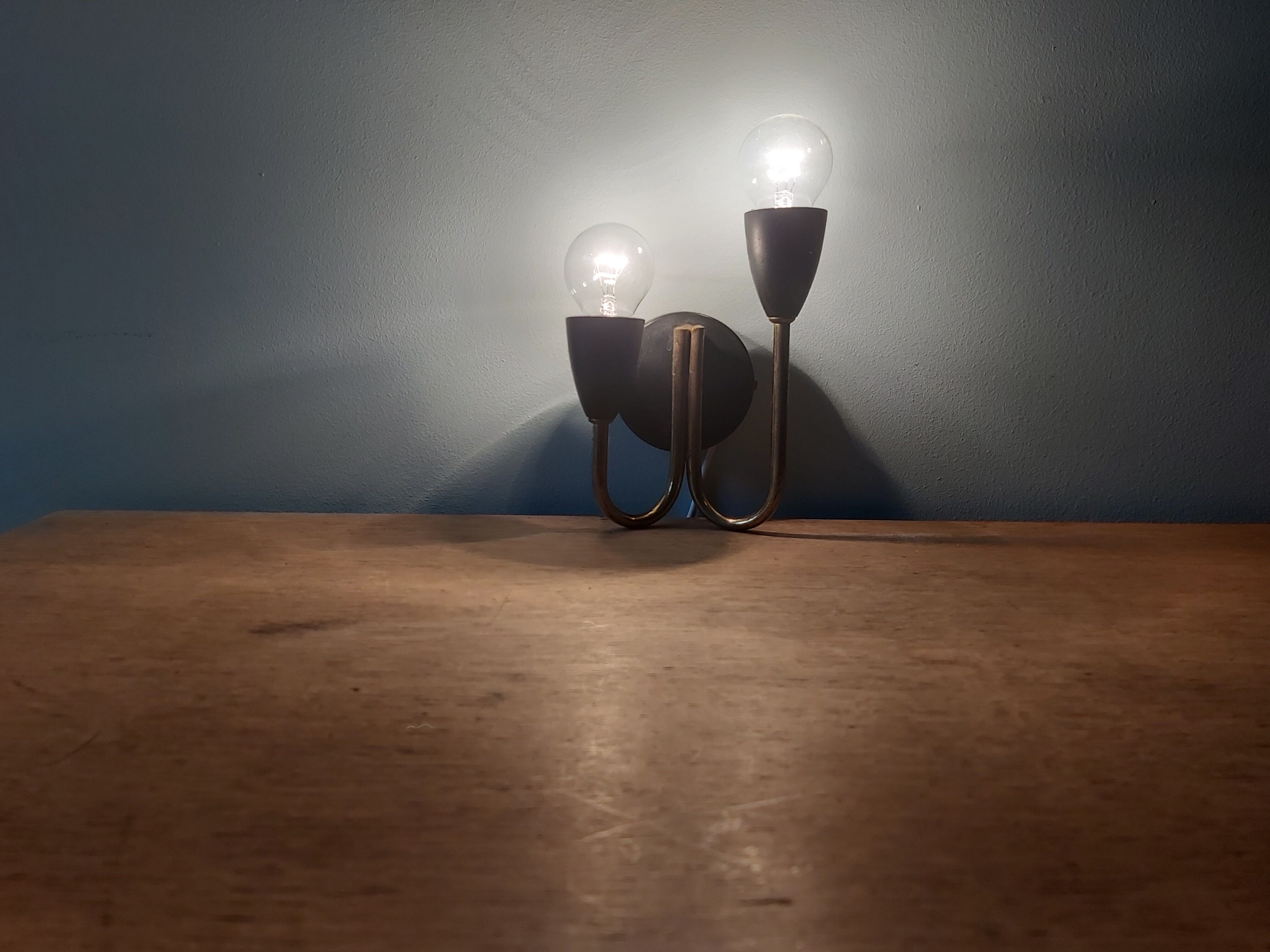 Vintage wall lamp, Italian design, 50s