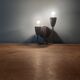 Vintage wall lamp, Italian design, 50s