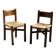 Pair of Méribel chairs by Charlotte Perriand, vintage edition BCB, circa 1950.