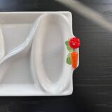 Plat à apéritif en barbotine légumes