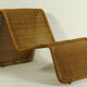 Wicker Lounge Chair Model P3 By Tito Agnoli, 1970s