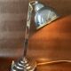 Old Art Deco desk lamp, in chrome metal-1950
