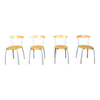 Chaises de salle à manger italiennes postmodernes vintage, années 1990