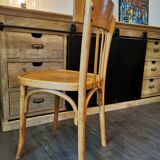 Series of 10 mismatched bistro chairs