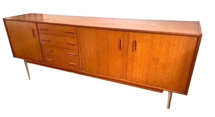 Vintage Scandinavian teak sideboard, sideboard from the 60s, 70s