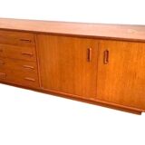 Vintage Scandinavian teak sideboard, sideboard from the 60s, 70s