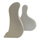 Duo vases vintage céramique émaillé forme organique 
