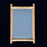 Vintage bamboo and rattan mirror