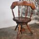 Fauteuil de bureau pivotant dit de capitaine vers 1900