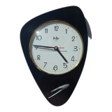 Vintage rare black formica clock Horbijo