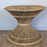 Diabolo rattan coffee table