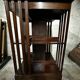 Revolving bookcase in mahogany and marquetry - art deco