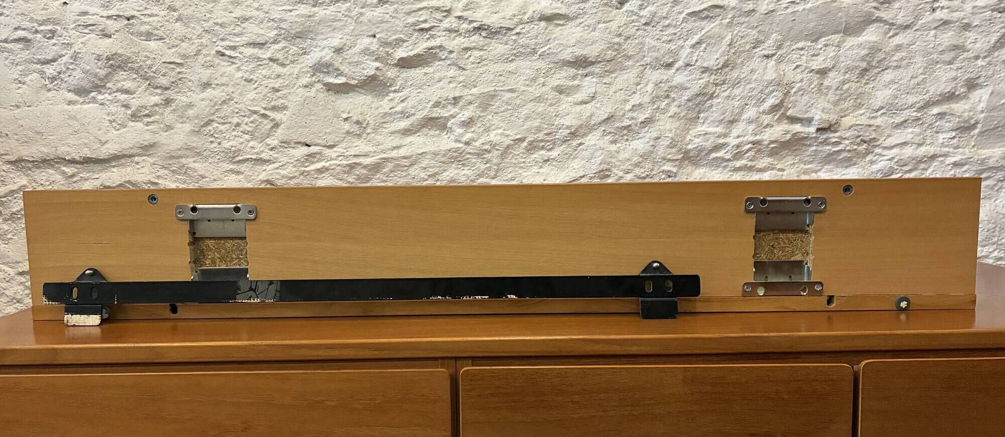 Teak wall shelf - L 112 cm