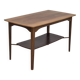 1970s, Danish design, sofa table, teak wood, beech wood, original.