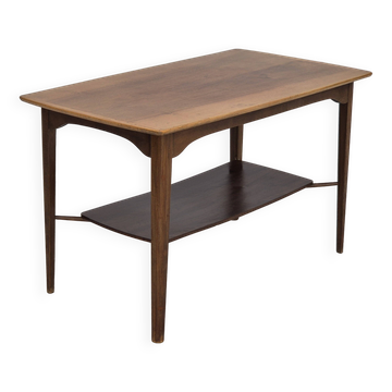 Années 1970, design danois, table basse, bois de teck, bois de hêtre, original.