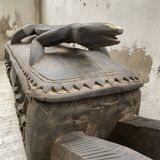 Old Berber wooden chest
