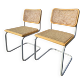 Paire de chaises Marcel Breuer modèle B32 vintage